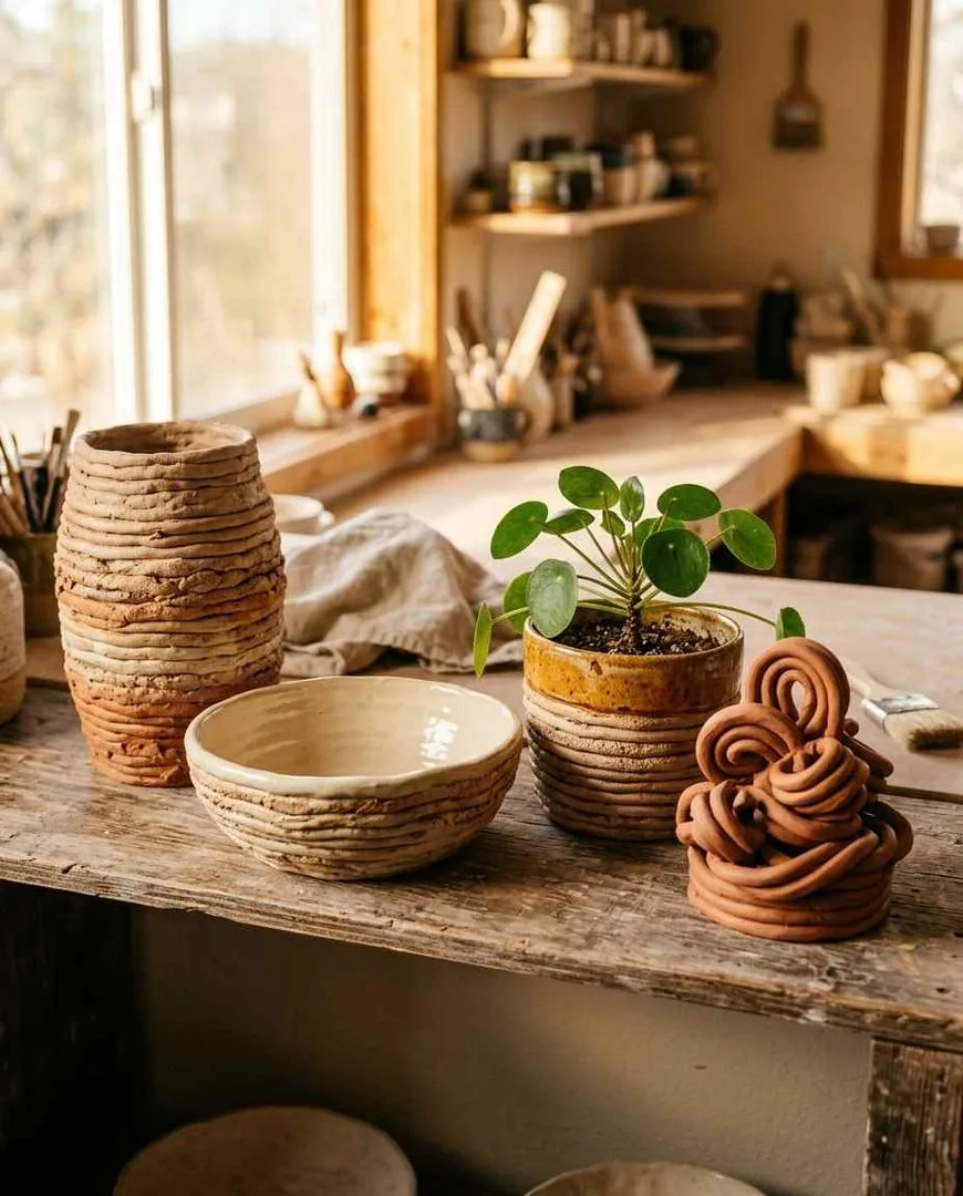 Coil building pottery ideas