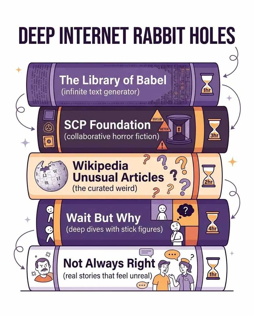 Deep internet rabbit holes