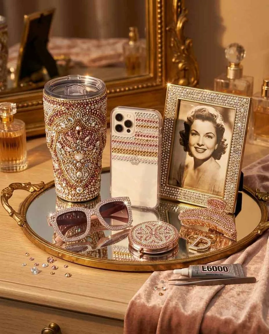 Finished bedazzled projects