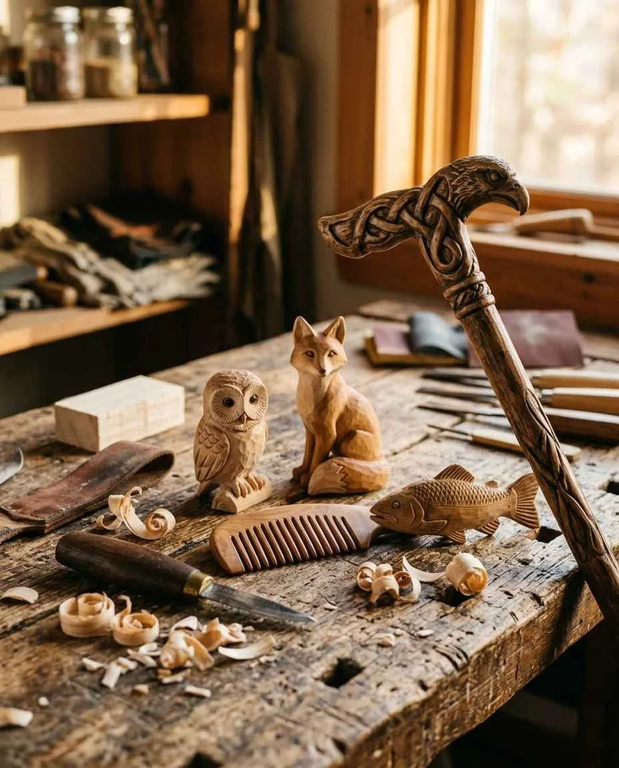Intermediate whittling projects