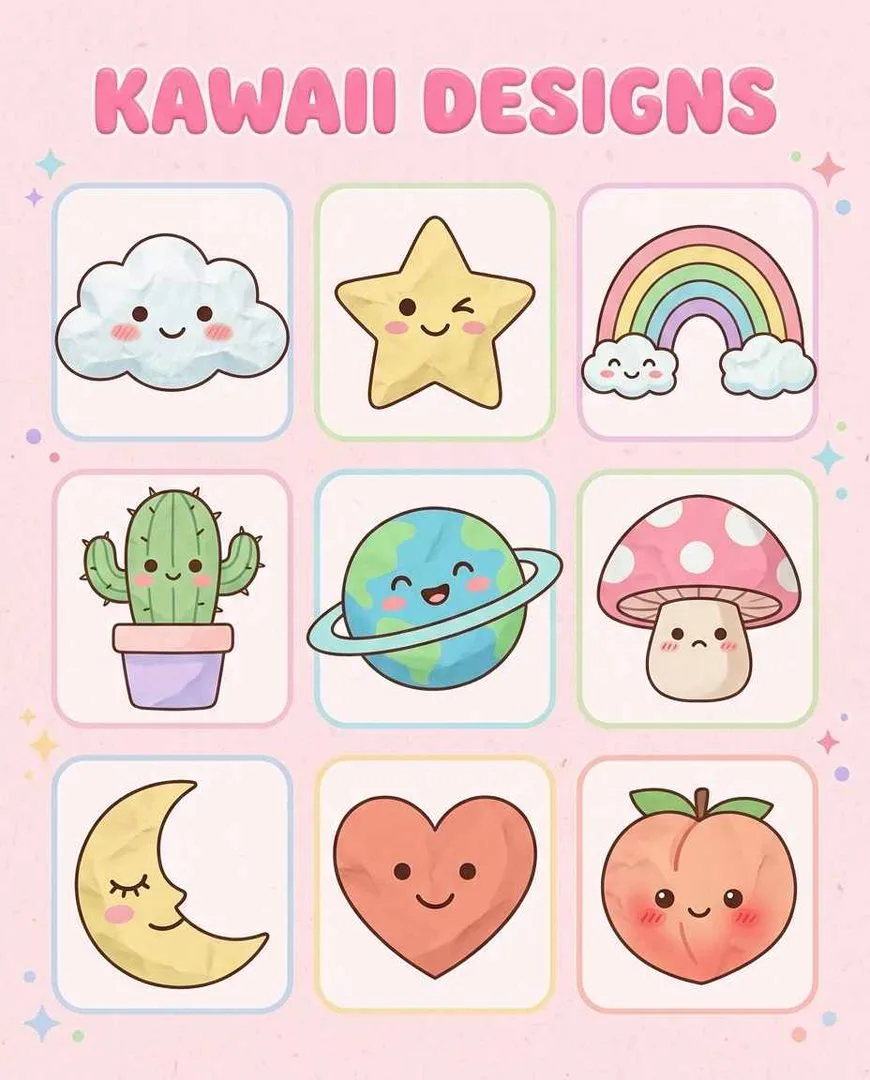 Kawaii paper squishy ideas 