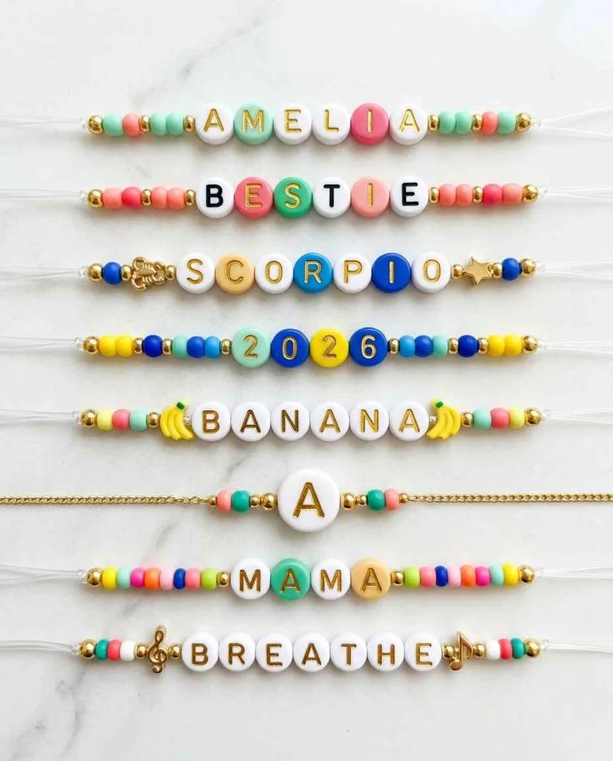 Letter bead bracelet ideas