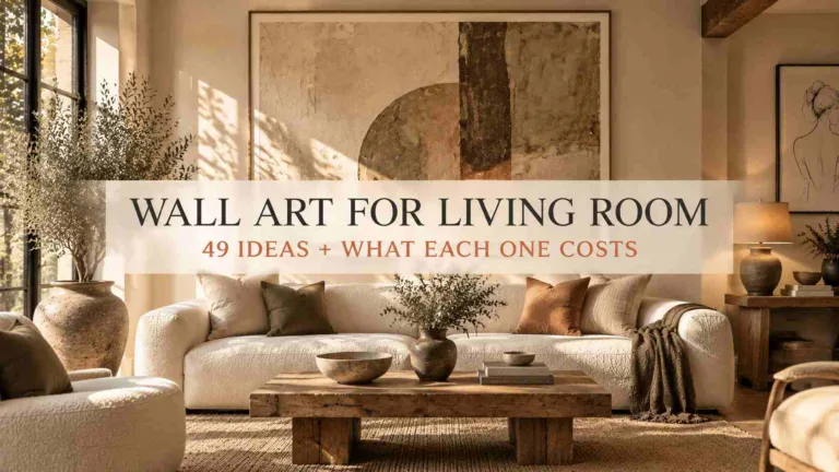 Living room wall art ideas