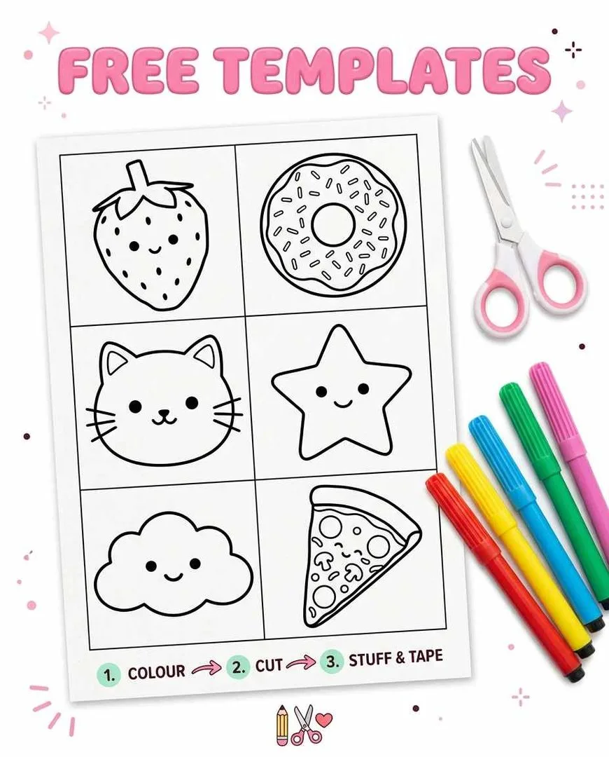 Paper squishy template