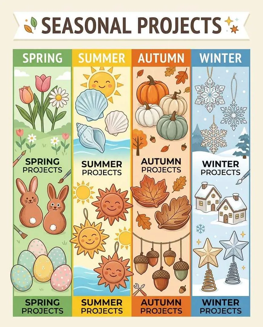 Seasonal air dry clay ideas