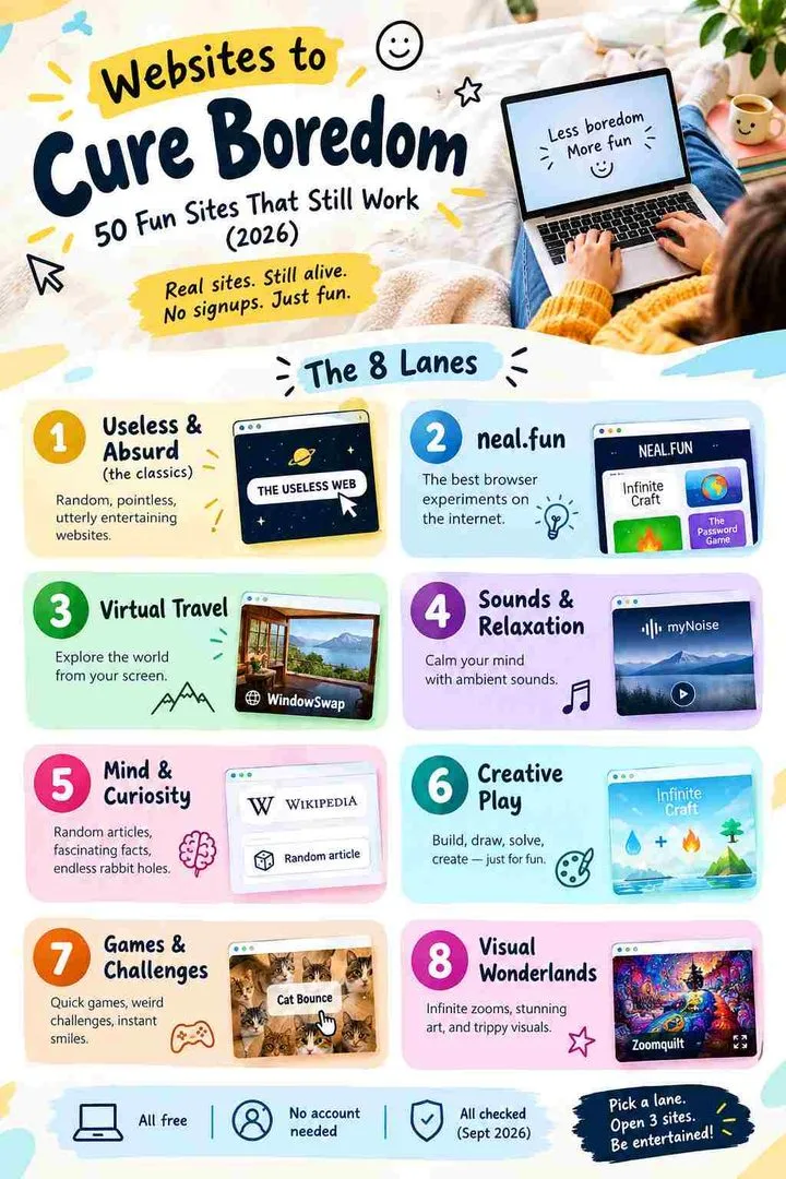 Websites to Cure Boredom