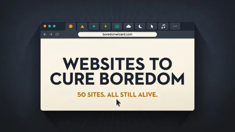 Websites to Cure Boredom