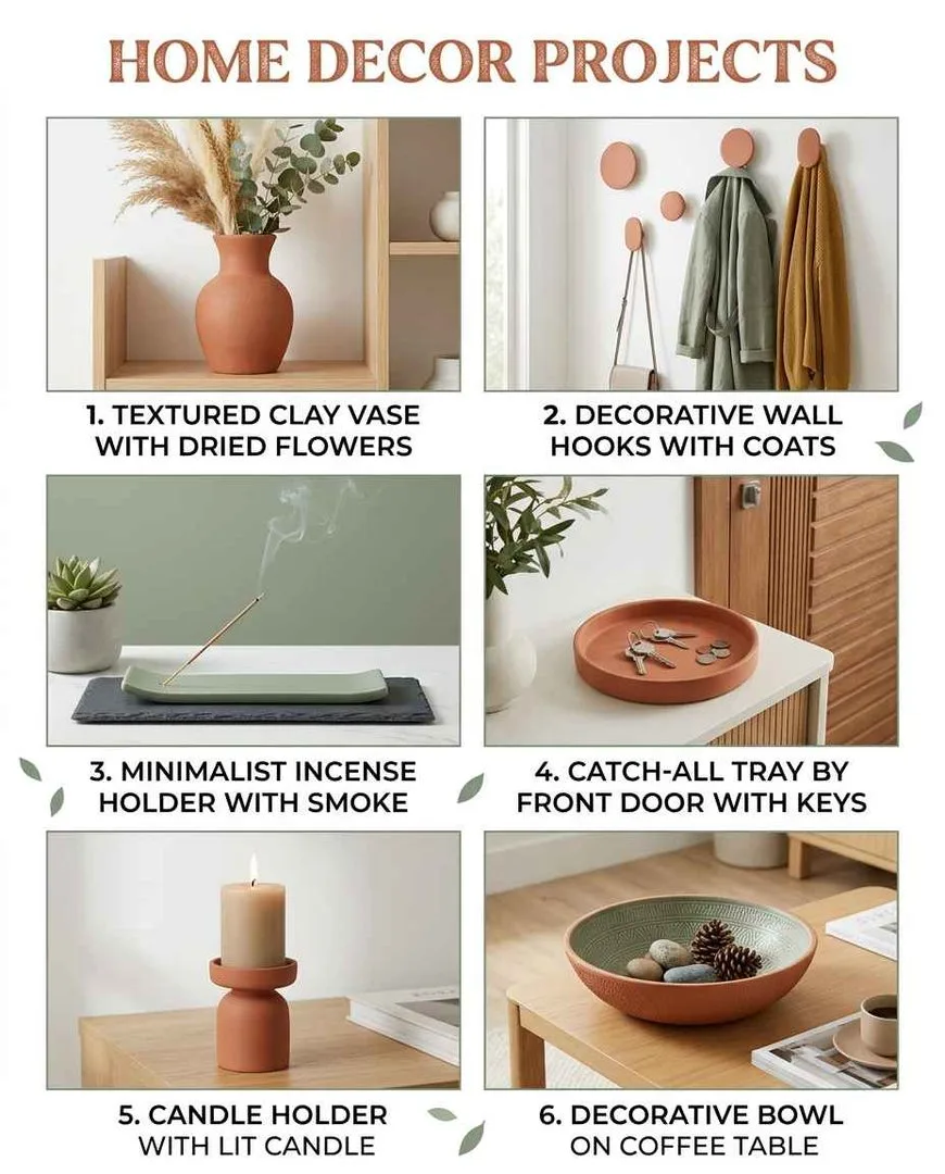 air dry clay home decore projects
