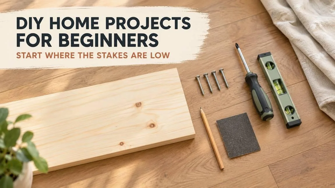 DIY home projects for beginners with basic tools