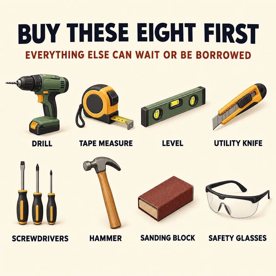 The eight tools to buy first for DIY at home