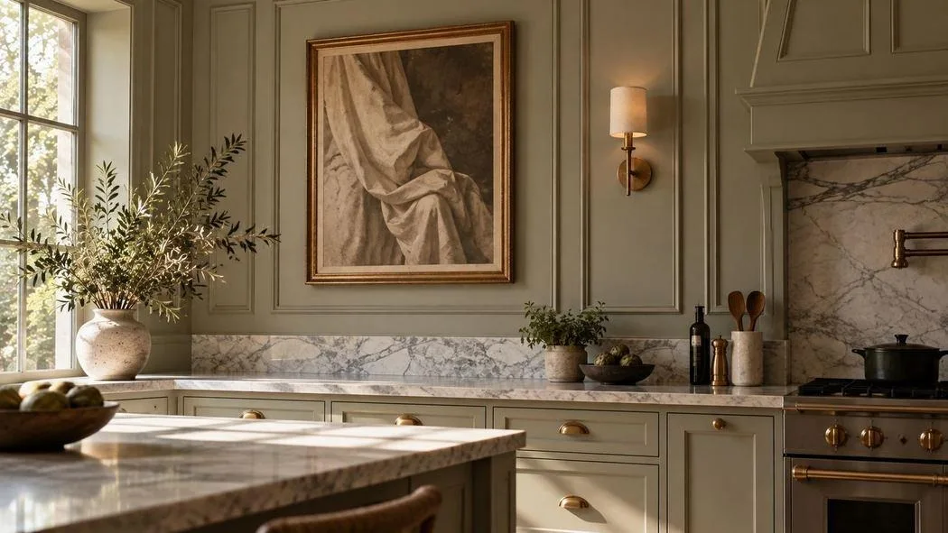Elegant kitchen wall decor ideas