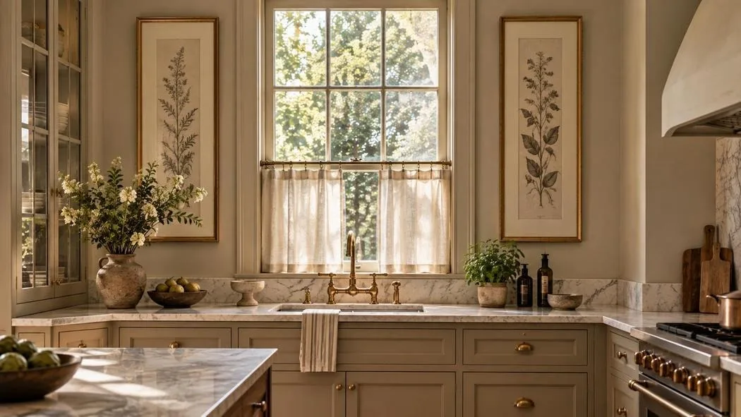 Elegant kitchen wall decor ideas