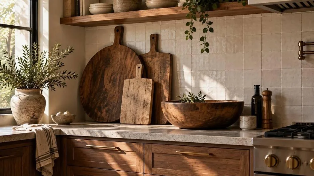 Plate walls and collected kitchen wall displays