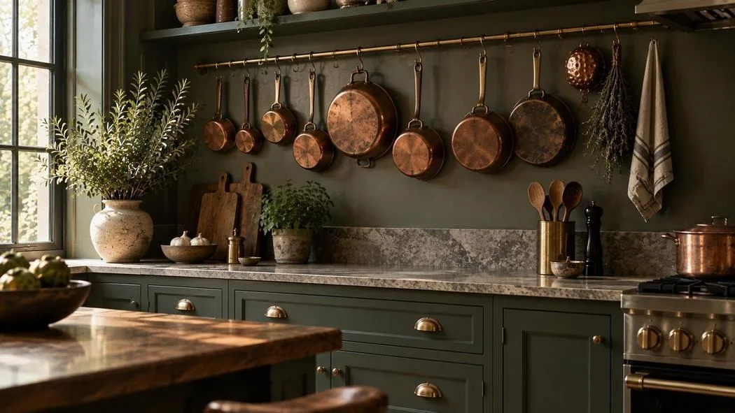 Plate walls and collected kitchen wall displays