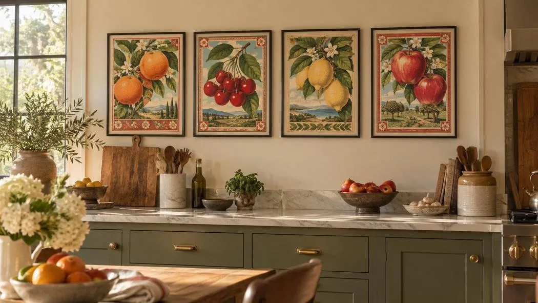 DIY and budget kitchen wall decor