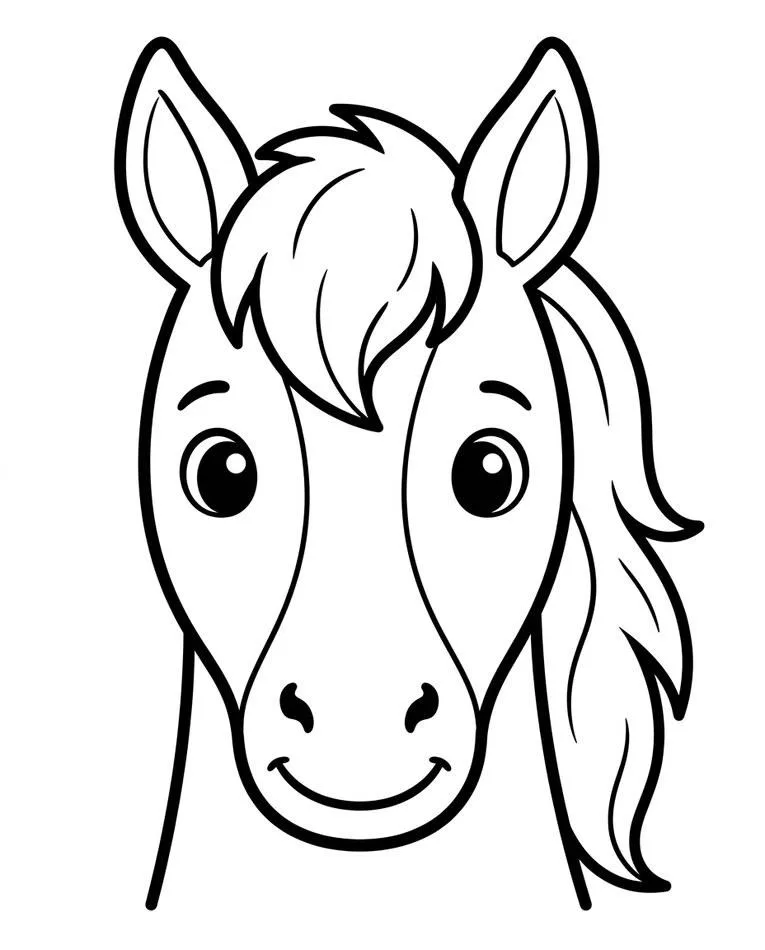 cartoon horse drawing
