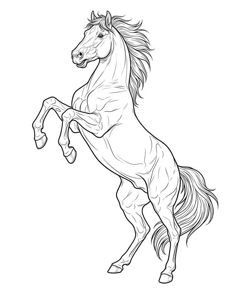 horse drawing 