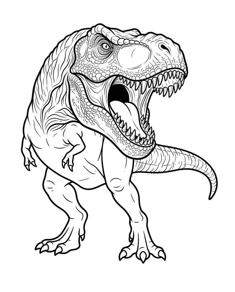dinosaur drawing easy