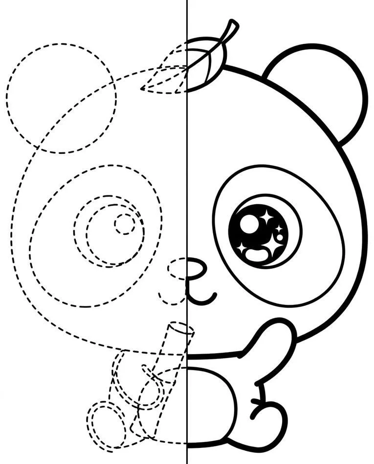panda drawing