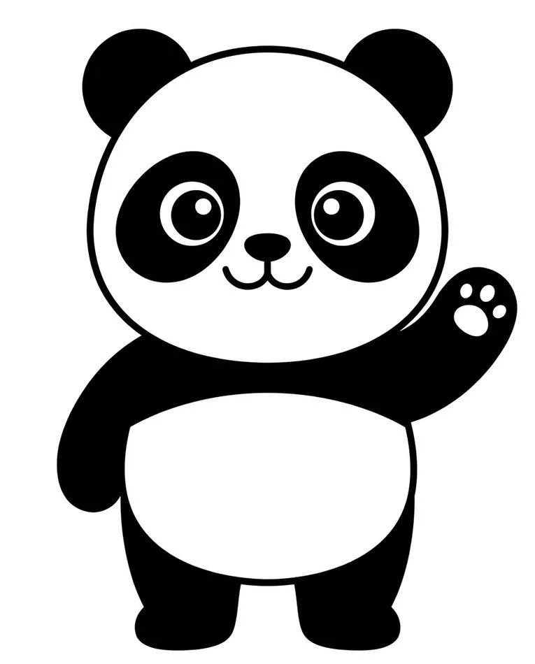 panda drawing