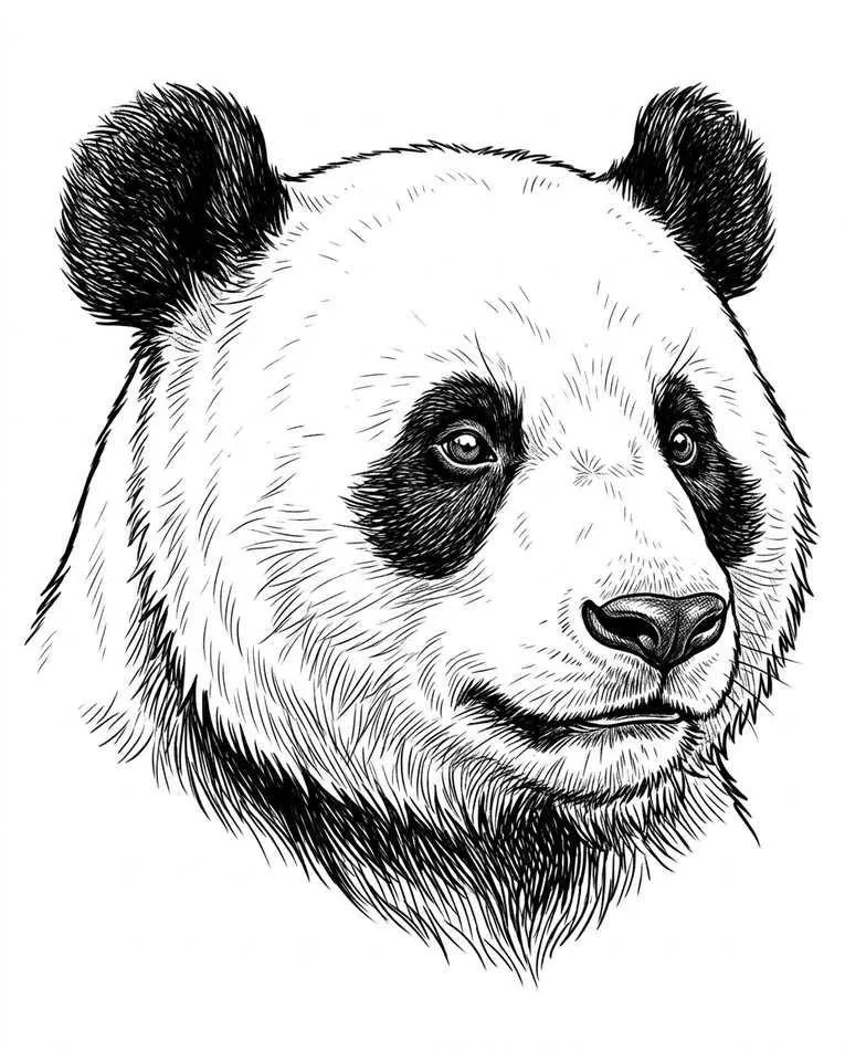 panda drawing