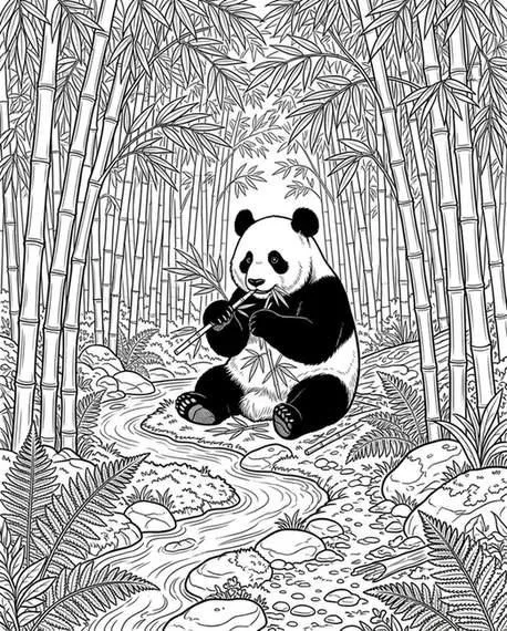 panda drawing