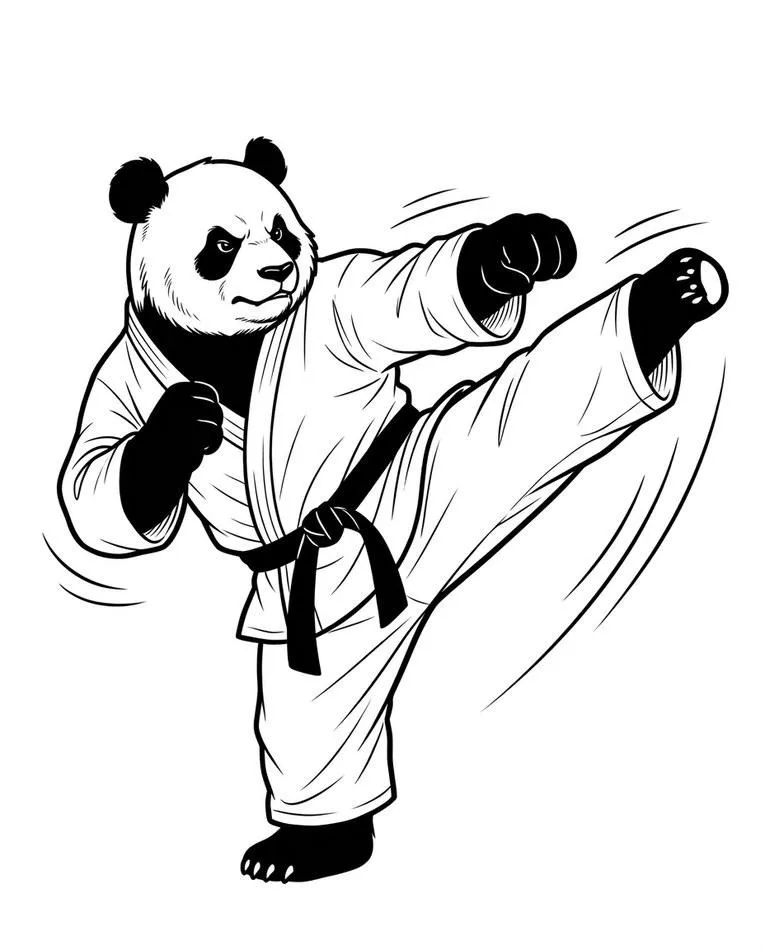 panda drawing