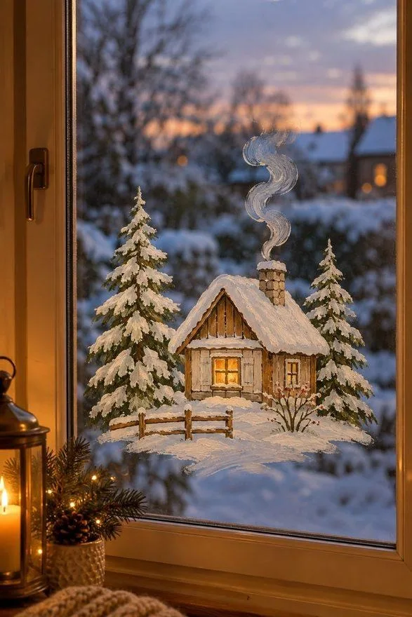 Christmas Window Painting