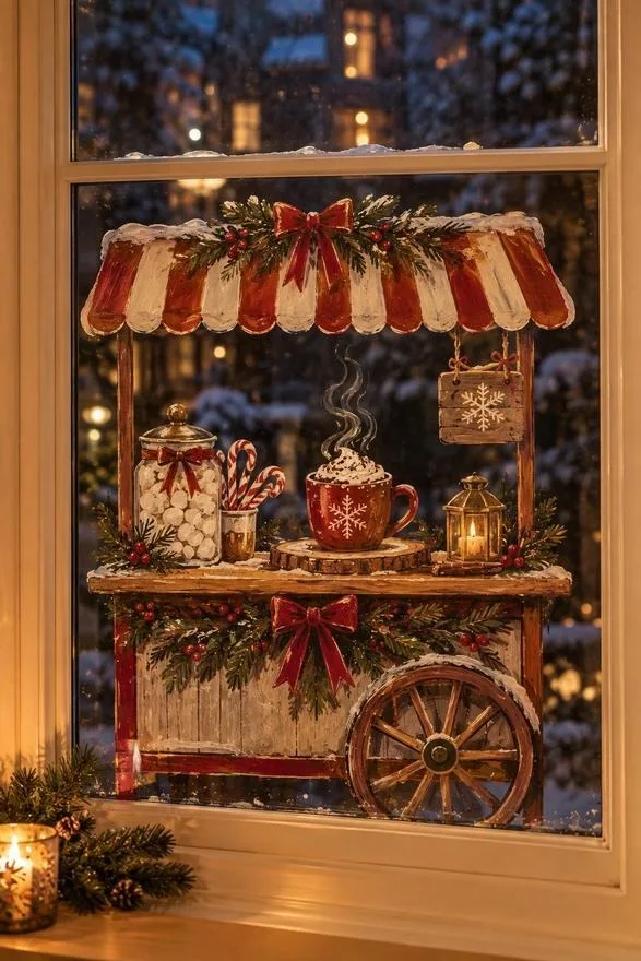 Christmas Window Painting