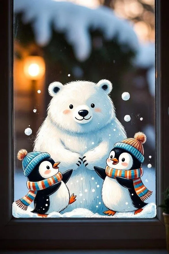 Christmas Window Painting
