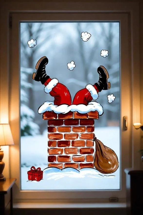Christmas Window Painting