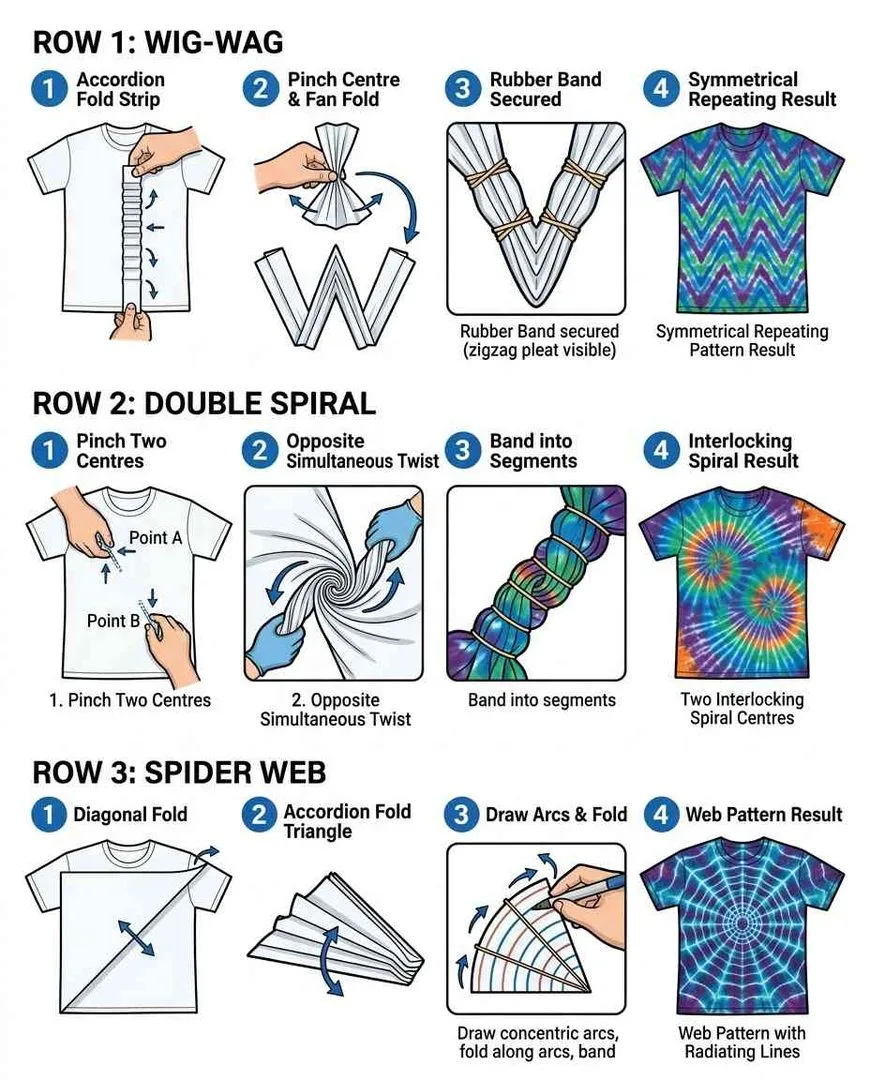Advanced tie dye patterns