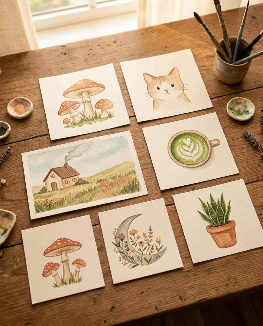 Cute aesthetic painting ideas
