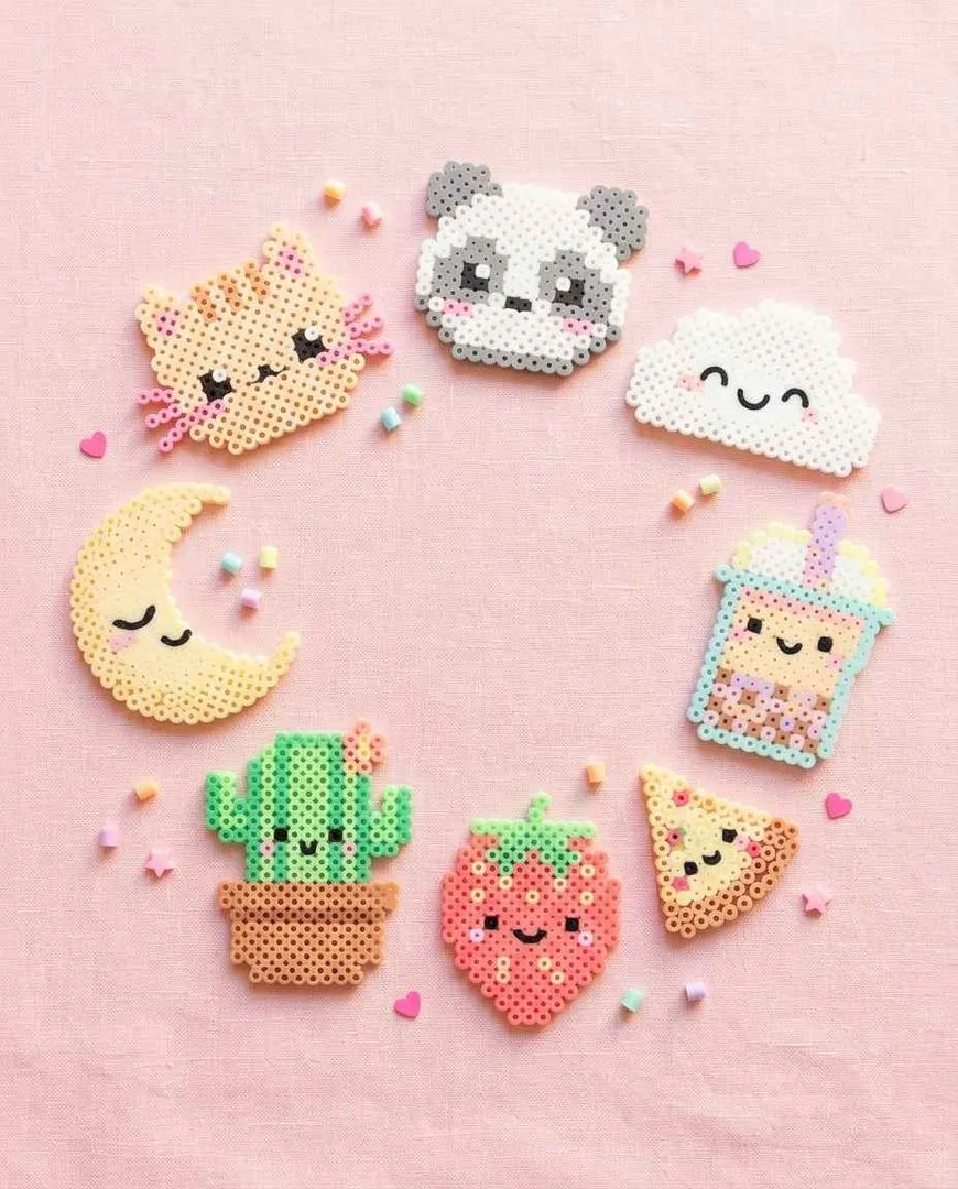 Cute kawaii perler bead ideas