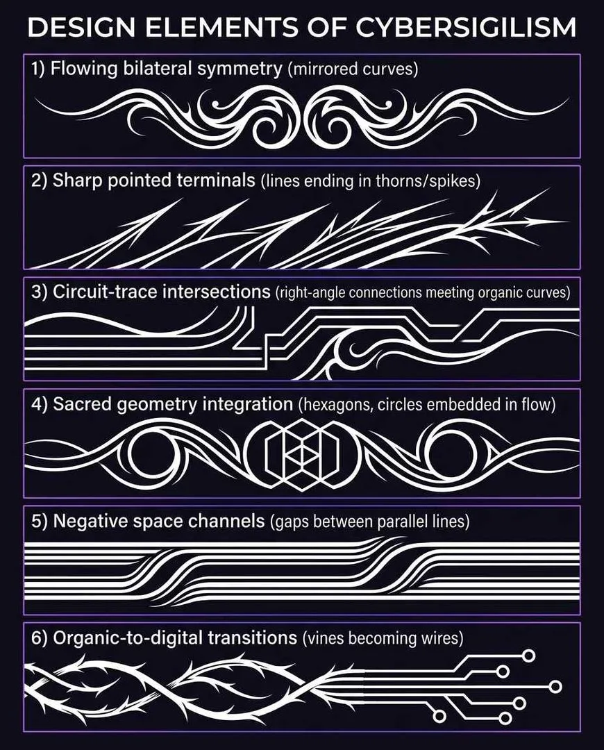 Cybersigilism design elements