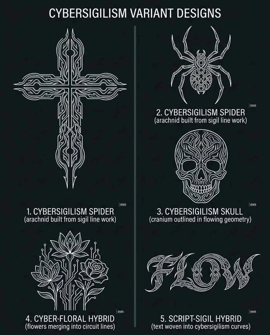 Cybersigilism design variants