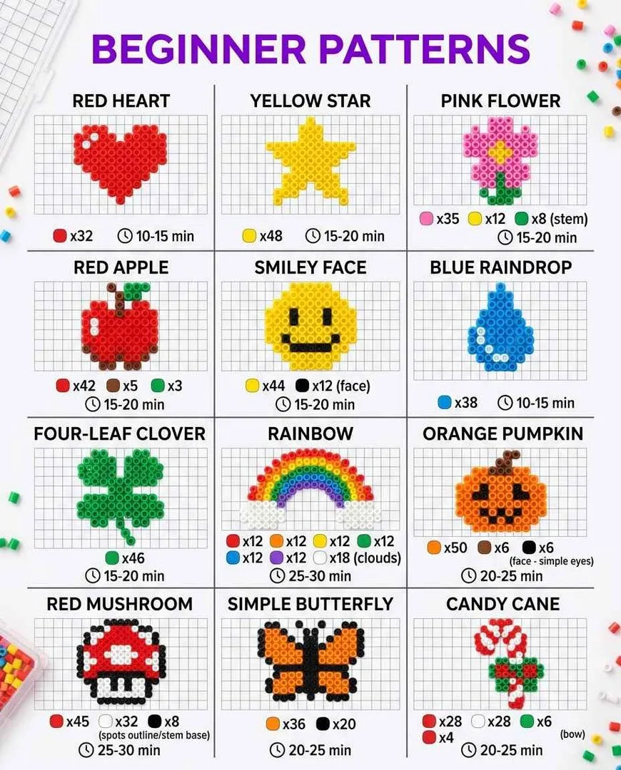 Easy perler bead patterns for beginners