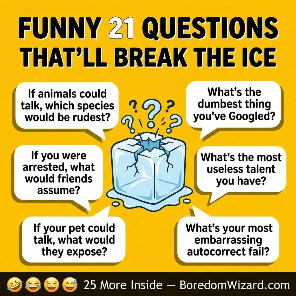 Funny 21 Questions That Break the Ice
