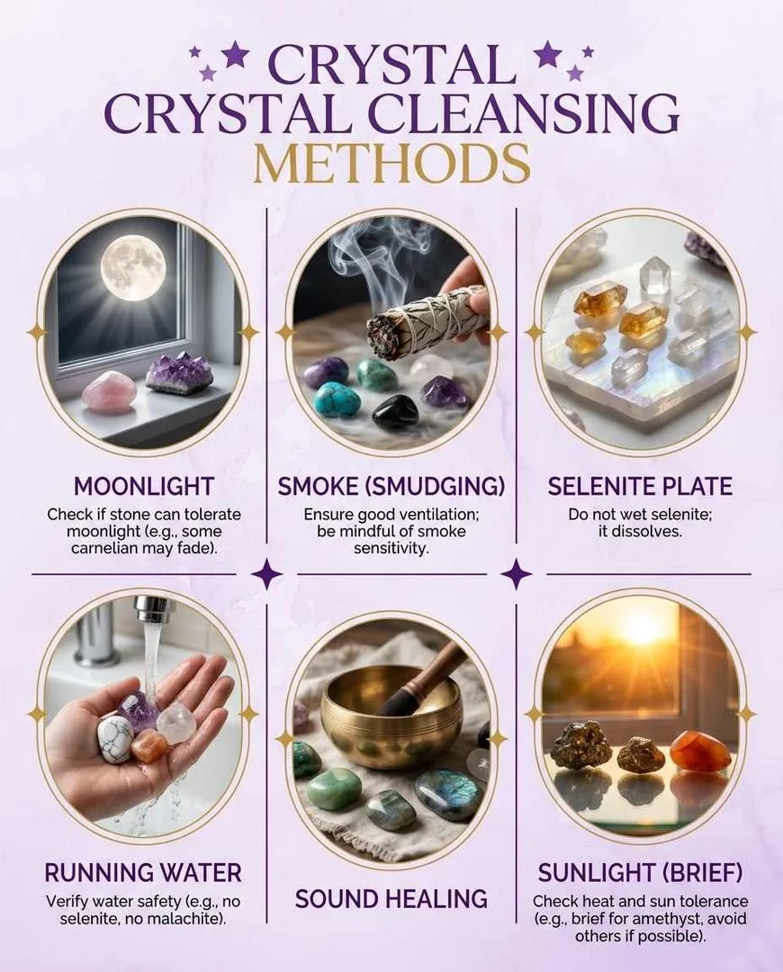 How to cleanse and charge crystals