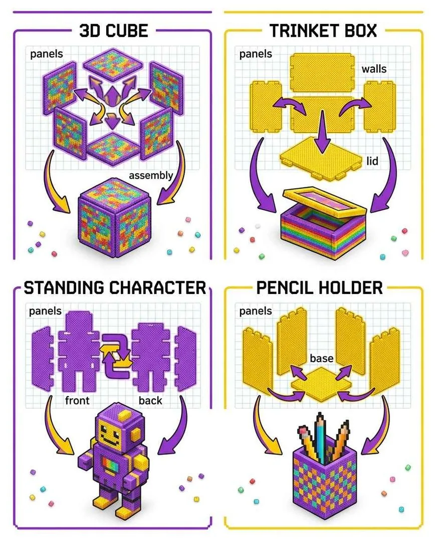 Mini perler bead ideas