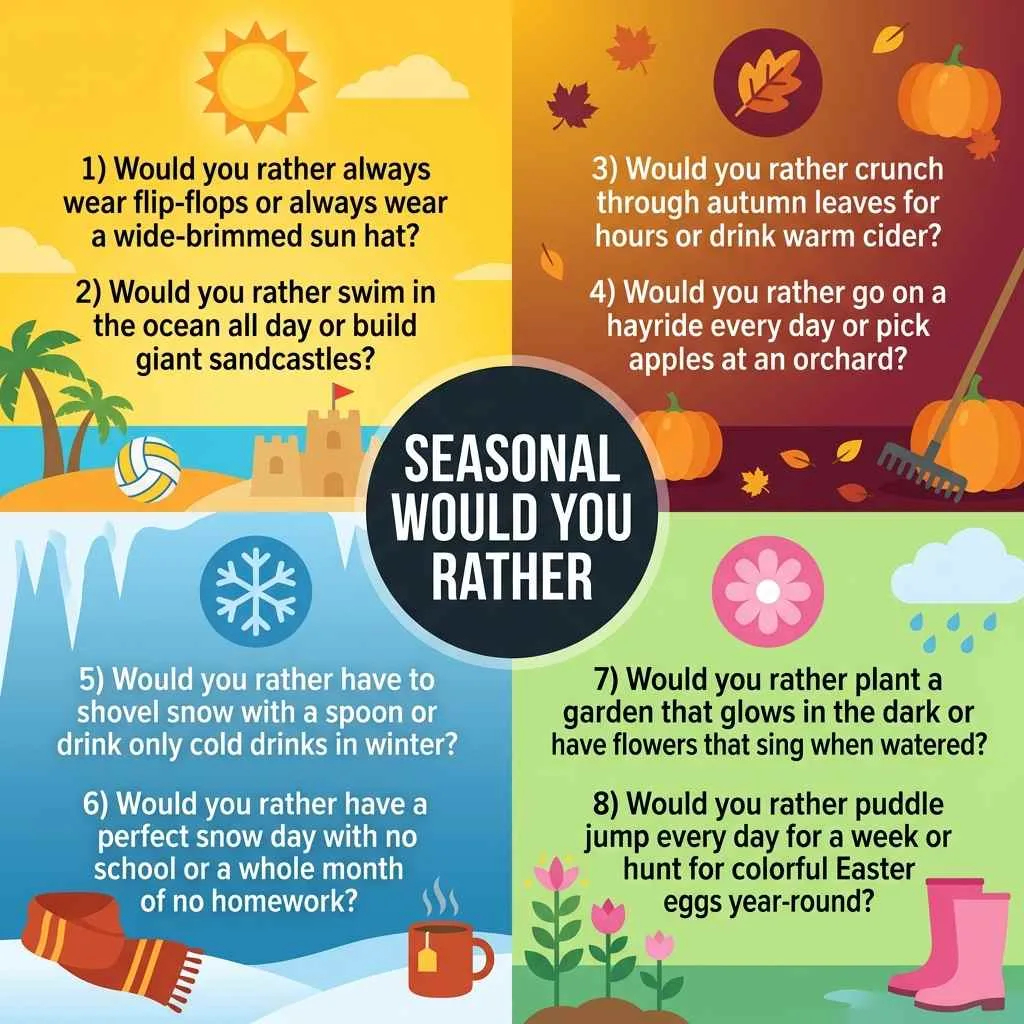 Seasonal Would You Rather Questions