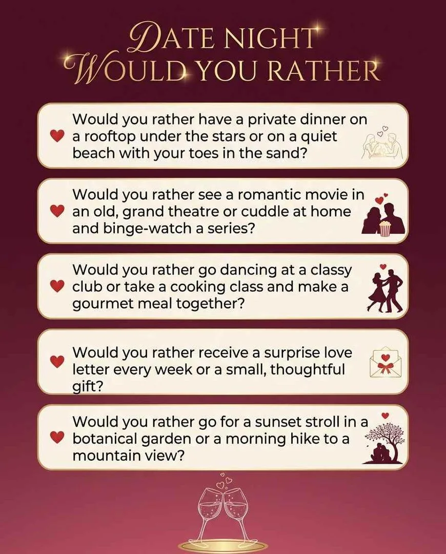 Would You Rather Questions for Couples