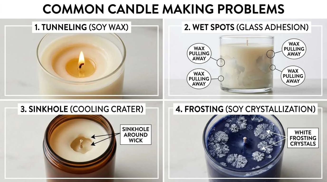 common candle making problems